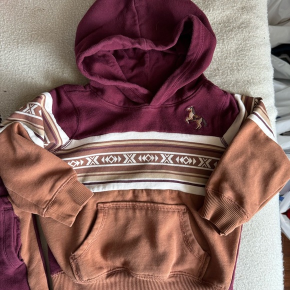 Toddler Gymboree matching sweat suit horses   Boho southwest - Picture 3 of 8